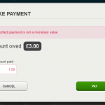 Payment invalid chars